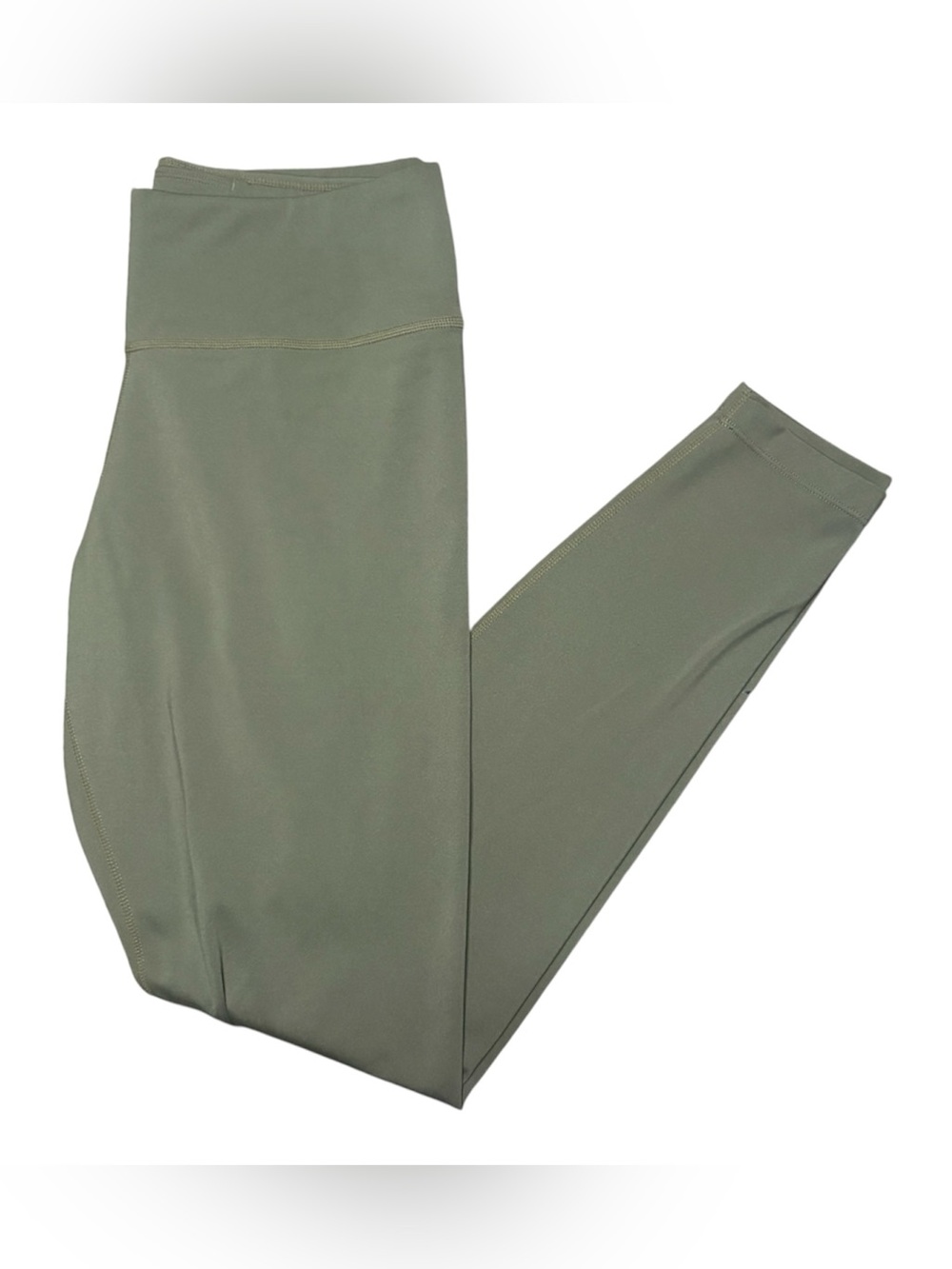 Nike Women's Medium Olive Green Leggings Black Swoosh Logo